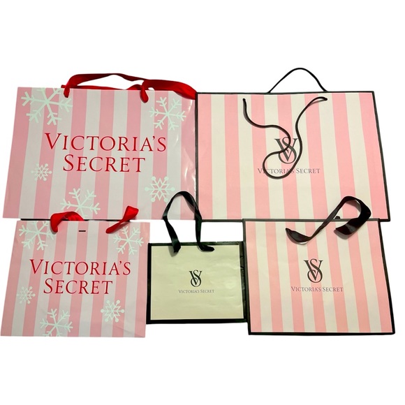 Victoria's Secret Handbags - Lot of 5 Victoria secret tote shopping bags multiple sizes